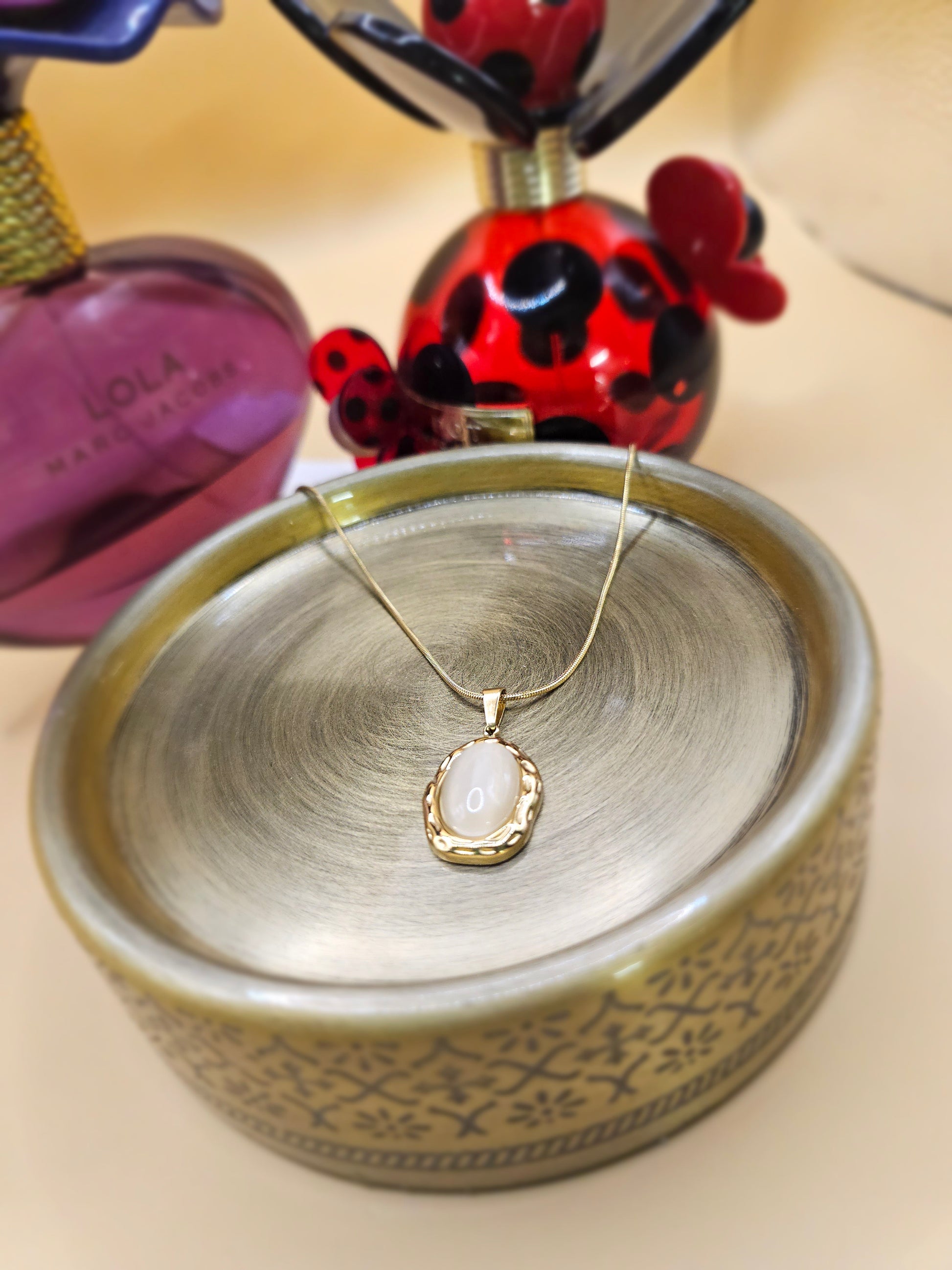 18k gold plated necklace with pendant
